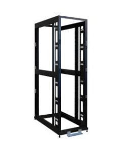 Tripp Lite 42U 4-Post Open Frame Rack Cabinet Square Hole Heavy Duty Caster - 42U Rack Height x 19in Rack Width - Black - 3000 lb Dynamic/Rolling Weight Capacity - 3000 lb Static/Stationary Weight Capacity