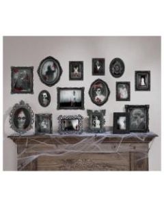 Amscan Paper Halloween Dark Manor Frame Cutouts, 5in to 13in, 3 Per Pack, Case Of 30 Packs