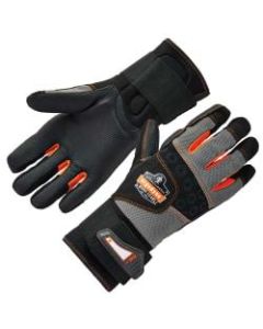 Ergodyne ProFlex 9012 Certified Anti-Vibration Gloves With Wrist Support, Small, Black