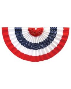 Amscan Patriotic Red White And Blue Star Bunting, 24in x 48in