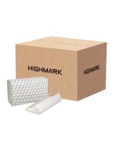 Highmark C-Fold 1-Ply Paper Towels, 100% Recycled, 200 Sheets Per Pack, Pack Of 12 Packs
