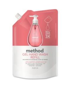 Method Antibacterial Gel Hand Wash Soap, Pink Grapefruit Scent, 34 Oz Bottle
