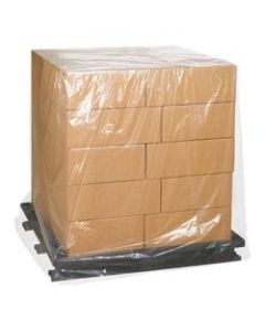 Office Depot Brand 2 Mil Clear Pallet Covers 46in x 44in x 80in, Box of 50