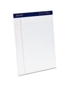 TOPS Gold Fibre Ruled Perforated Writing Pads, Letter Size, 50 Sheets, Pack Of 4