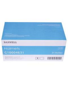 Daxwell Nylon Hairnets, 21in, Black, 144 Hairnets Per Box, Case Of 10 Boxes