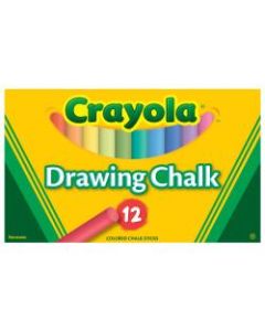 Crayola Drawing Chalk, Assorted Colors, Box Of 12
