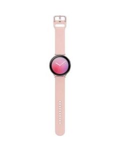 Samsung Galaxy Watch Active2 (40mm), Pink Gold (Bluetooth) - 1.15 GHz Dual-core (2 Core) - 4 GB - 768 MB Standard Memory - 1.2in - 360 x 360 - Touchscreen - 95 Hour - 0.79in - 1.57in - 0.43in - 1.57in - Pink Gold - Aluminum - Fluoroelastomer Band