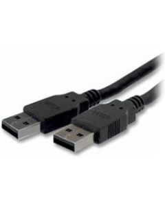 Comprehensive USB 3.0 A Male To A Male Cable 6ft. - 6 ft USB Data Transfer Cable for Printer, Scanner, Keyboard, PC, MAC - First End: 1 x Type A Male USB - Second End: 1 x Type A Male USB - 4.8 Gbit/s - Shielding - Nickel Plated Connector - 28 AWG - Black