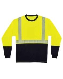 Ergodyne GloWear 8281BK Type R Class 2 Performance Long Sleeve T-Shirt, XX-Large, Lime