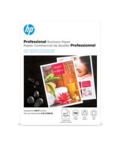 HP Professional Business Paper for Inkjet Printers, Matte, Letter Size (8 1/2in x 11in), 48 Lb, Pack Of 150 Sheets (CH016A)