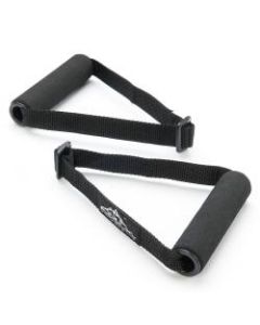 Black Mountain Products Flat Resistance Therapy Band Handles, Black