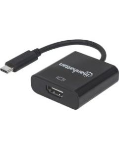 Manhattan SuperSpeed+ USB-C 3.1 to HDMI Converter - C Male to HDMI Female, Black