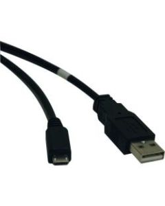 Tripp Lite 10ft USB 2.0 Hi-Speed Cable A Male to USB Micro-B M/M - USB - 10 ft - Type A Male USB - Micro Type B Male USB - Black