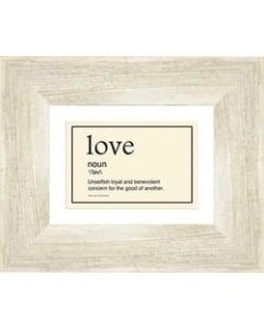 PTM Images Expressions Framed Wall Art, Love I, 9inH x 11inW, Driftwood