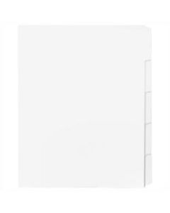 Sparco Straight Collated Index Dividers, White, Box Of 50 Sets