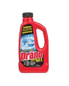Drano Max Gel Clog Remover - Ready-To-Use Gel - 32 fl oz (1 quart) - Bottle - 12 / Carton - Clear