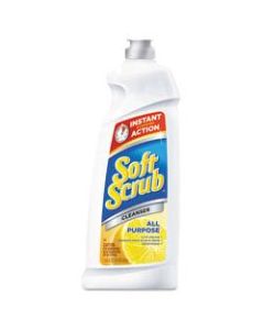 Soft Scrub Total All-Purpose Bath And Kitchen Cleaner, Lemon Scent, 24 Oz, Pack Of 9