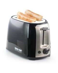 Better Chef 2-Slice Toaster, Extra-Wide-Slot, Black