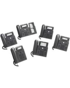 Cisco 6861 IP Phone - Corded - Corded/Cordless - Wi-Fi - Wall Mountable - Charcoal - 4 x Total Line - VoIP - IEEE 802.11n - Caller ID - Speakerphone - 1 x Network (RJ-45) - SIP, IPv4, DHCP, SNTP, NAT, STUN, UDP, TCP, LLDP, SRTP, TLS, .. Protocol(s)