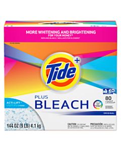 Tide Powder Laundry Detergent With Bleach, Original Scent, 144 Oz Box, Pack Of 2 Boxes