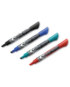 Quartet EnduraGlide Dry-Erase Markers, Chisel, Assorted Colors, Pack Of 4