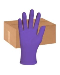 Kimberly-Clark Purple Nitrile Exam Gloves - 12in - Large Size - Nitrile, Polyethylene, Natural Rubber - Purple - Durable, Tear Resistant, Textured Fingertip, Beaded Cuff, Latex-free - For Chemotherapy - 500 / Carton - 6 mil Thickness