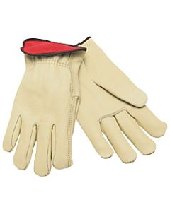 Memphis Glove Cowhide Fleece Lined Drivers Gloves, Medium, Pack Of 12 Pairs