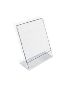 Azar Displays Acrylic L-Shaped Sign Holders, 11in x 8 1/2in, Clear, Pack Of 10