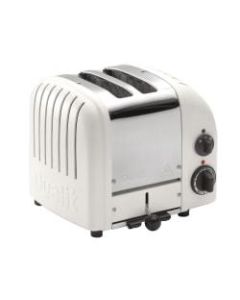 Dualit New Gen Extra-Wide-Slot Toaster, 2-Slice, Matte White