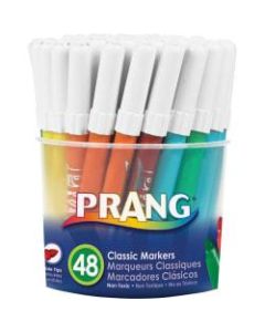 Prang Classic Art Markers, Bullet Tip, Assorted Colors, Box Of 48