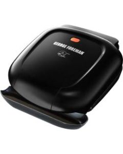 George Foreman 2 Serving Classic Plate Grill - 36 Sq. inch. Cooking Area - Black