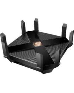 TP-Link Archer AX6000 Wi-Fi 6 IEEE 802.11ax Ethernet Wireless Router - 2.40 GHz ISM Band - 5 GHz UNII Band - 750 MB/s Wireless Speed - 8 x Network Port - 1 x Broadband Port - USB - 2.5 Gigabit Ethernet - VPN Supported - Desktop