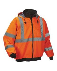 OccuNomix Polyester Bomber Jacket, X-Large, Orange