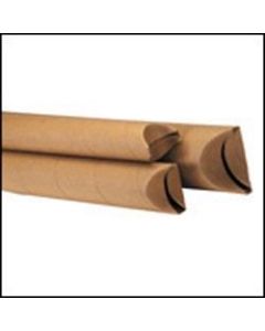 Office Depot Brand Kraft Crimped-End Mailing Tubes, 1 1/2in x 16in, Pack Of 70