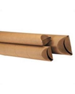 Office Depot Brand Kraft Crimped-End Mailing Tubes, 2 1/2in x 30in, Pack Of 34