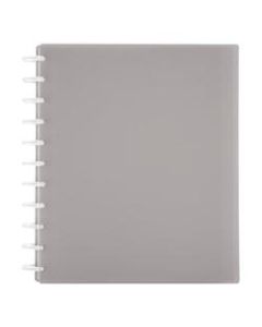 TUL Discbound Student Notebook, Letter Size, 3-Subject, Narrow Ruled, 75 Sheets, Poly Cover, Gray