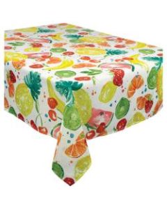 Amscan Fabric Table Cover, 60in x 104in, Tutti Fruiti