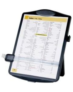 Sparco Adjustable Easel Document Holder - 10in x 2in x 14in - 1 Each - Black