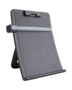 Sparco Curved Design Easel Document Holder - 10in x 2.5in x 14.4in - 1 Each - Black