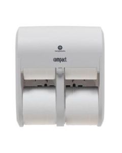 Compact Quad by GP PRO 4-Roll Quad Coreless High-Capacity Toilet Paper Dispenser, White