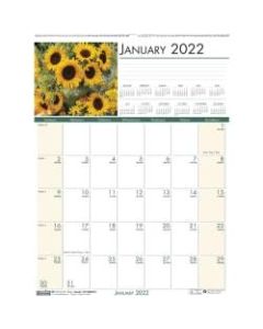 House of Doolittle EarthScapes Flowers Photo Wall Calendar - Julian Dates - Daily, Weekly, Monthly - 1 Year - January 2022 till December 2022 - 1 Month Single Page Layout - 2.13in x 1.50in Block - Wire Bound