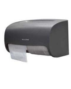 Alpine Double Roll Jumbo Toilet Paper Dispenser, 10-5/16inH x 6-5/16inW x 6-5/16inD, Gray