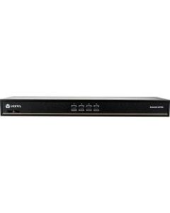 Avocent AV104 4-Port Single-User Analog KVM Switch - 4-port rackmount or desktop single-user KVM switch.