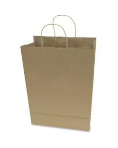 COSCO Premium Large Brown Paper Shopping Bags - 12in Width x 17in Length - Kraft - Paper - 50/Box - Shopping