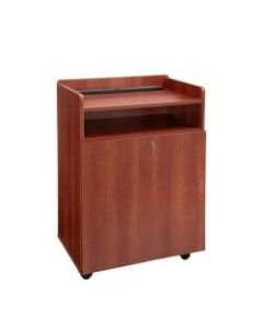 Safco Executive Mobile Presentation Stand, Cherry