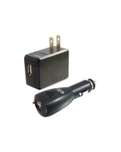 C2G USB Car Charger and Wall Charger Kit - AC Adapter and DC Adapter - Power adapter kit - (AC power adapter, car power adapter) - for Apple iPod shuffle (1G)