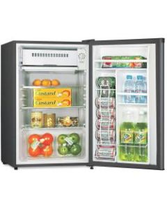 Lorell 3.3 cu.ft. Compact Refrigerator - 3.30 ft³ - Manual Defrost - Reversible - 3.30 ft³ Net Refrigerator Capacity - Black - Steel, Fiberglass, Plastic