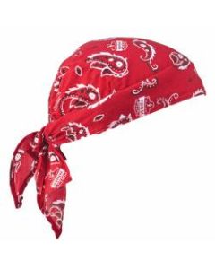 Ergodyne Chill-Its 6710 Evaporative Cooling Triangle Hats, Red Western, Case Of 24 Hats