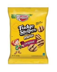 Keebler Fudge Stripes Cookies, 2 Oz, Box Of 8