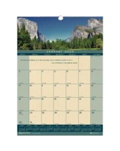 House of Doolittle Landscapes Nature Photo Wall Calendars - Julian Dates - Monthly - 1 Year - January 2022 till December 2022 - 1 Month Single Page Layout - 12in x 16 1/2in Sheet Size - 2in x 1.63in Block - Wire Bound - Cream